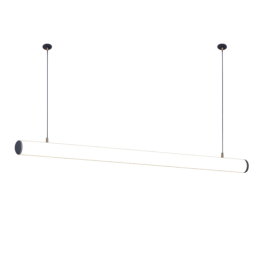 The Round Frosted Tube Linear Pendant Light – 1.2M – 36W – 6000K