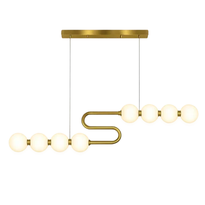 The Dune 1200mm Long Linear Bubble Glass Pendant Light