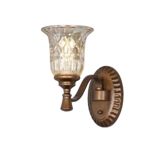 The Cascade 650mm Wide Crystal Bell Wall Lamp