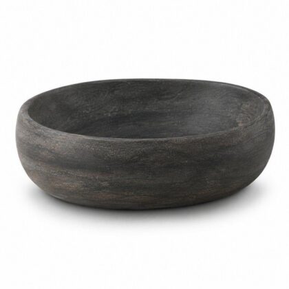 The Arc Lines 480mm Wide Oval Counter-top Basin - Dark Grey Finish