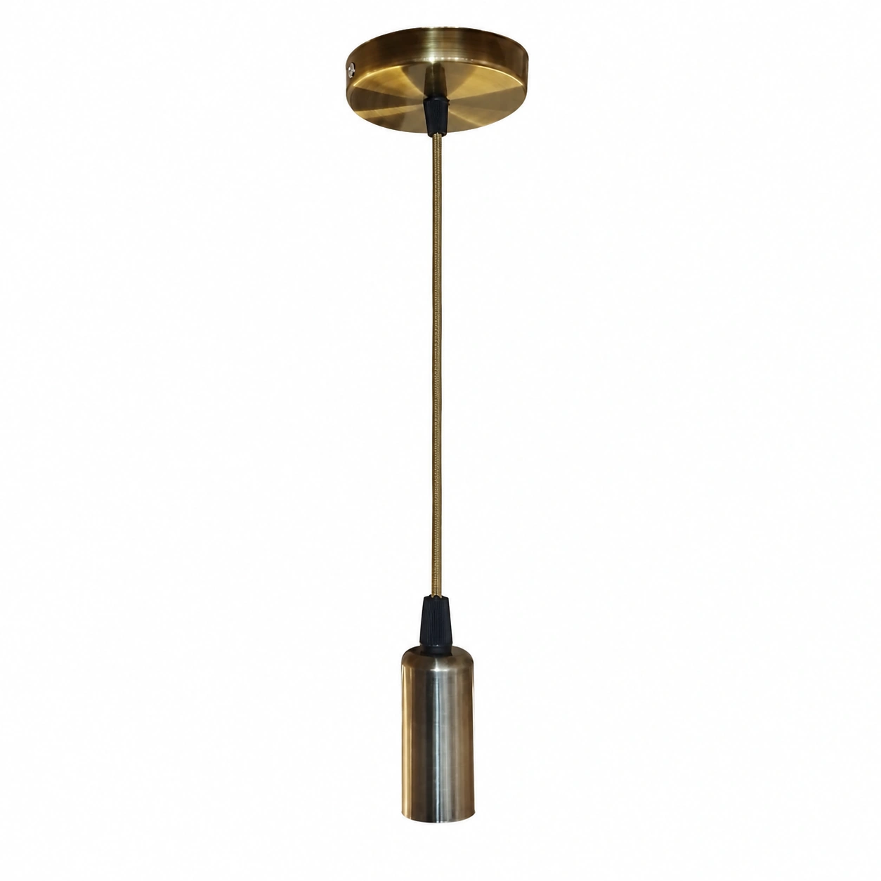 Vintage Light Bulb Holder – Bronze Gold Metal