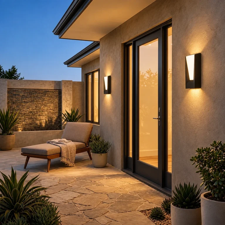 The Truss Angled Wedge Outdoor Wall Light – 90mm Wide – Matte Black Aluminum - angle 1