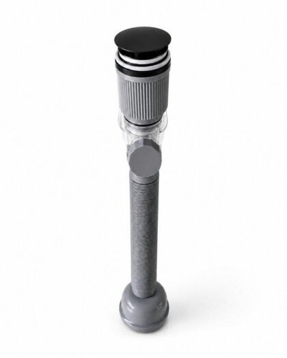 The Matte Black Two-Way Basin Drain - SUS 201 and PP