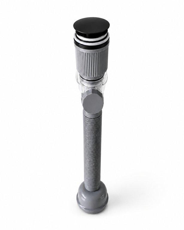 The Matte Black Two-Way Basin Drain – SUS 201 and PP